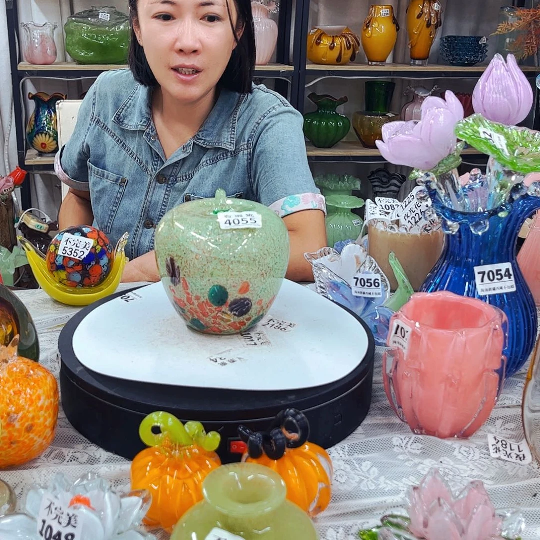 4055裂纹瑕 很大 家悦琉璃工艺品不完美