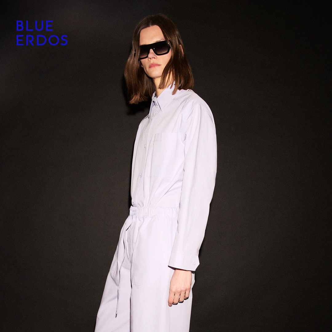 BLUE ERDOS 25秋冬新品流光风设计感剪裁衬衫式女外套B556HB001