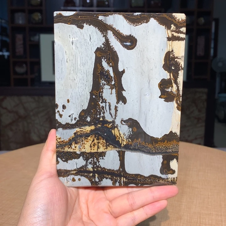 广西国画石摆件，观赏收藏