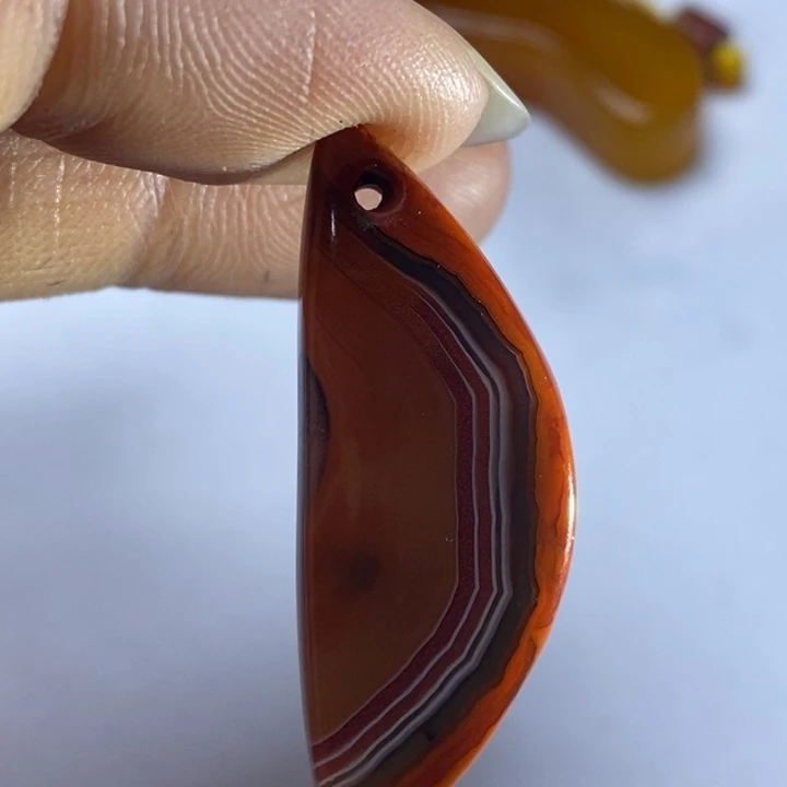 玛瑙/玉髓颈饰足银镀金镶嵌