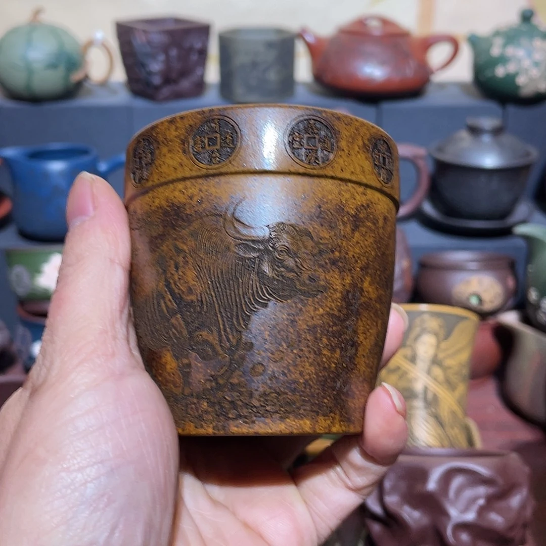 原矿紫砂手工主人杯