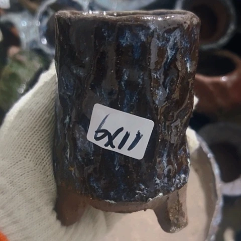 红陶粗陶花盆手工