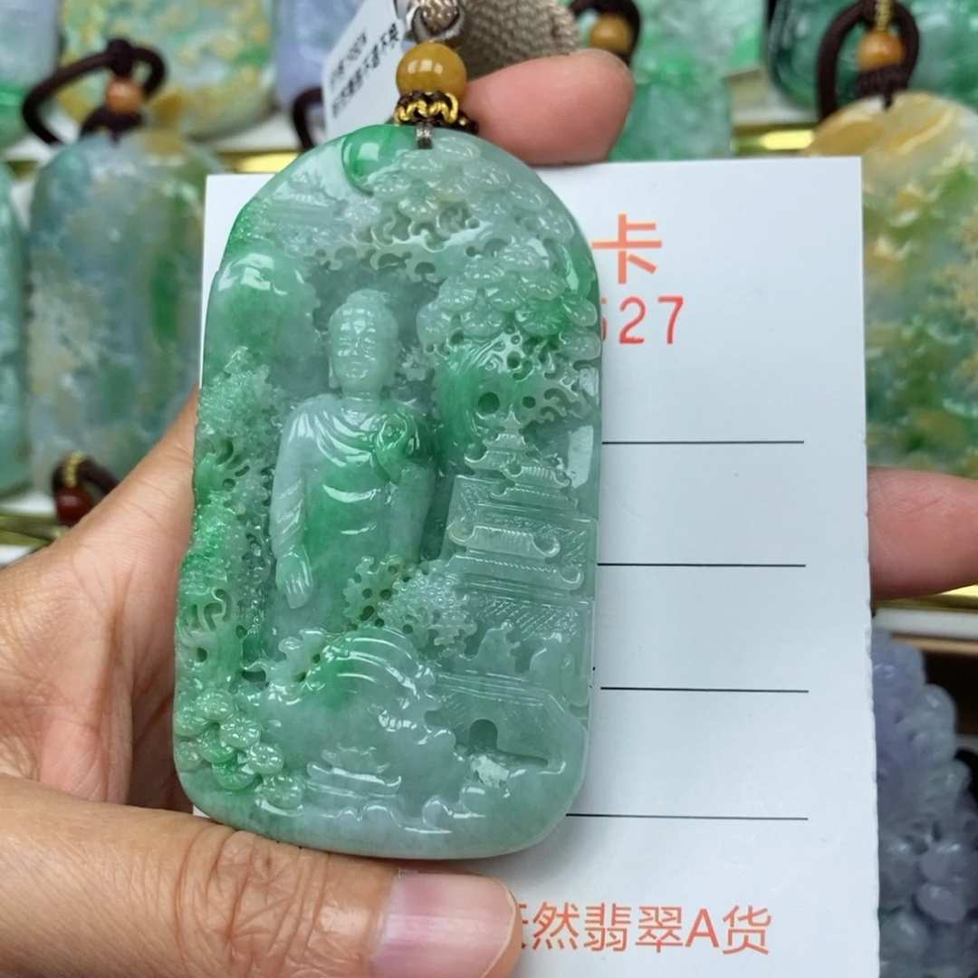 翡翠未镶嵌颈饰吊坠