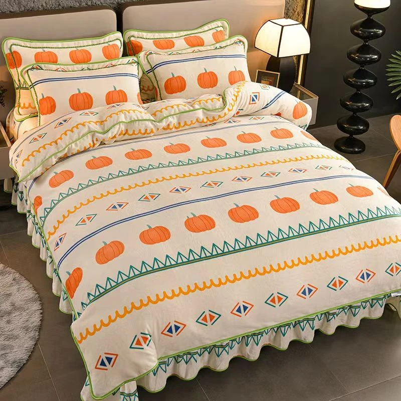 【牛奶绒南瓜加厚冬被】200*230四季可用柔软亲肤舒适被子被芯