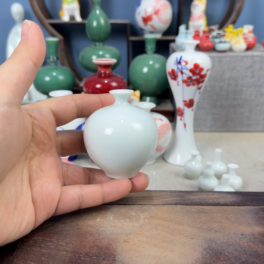 陶瓷手工小花器摆件