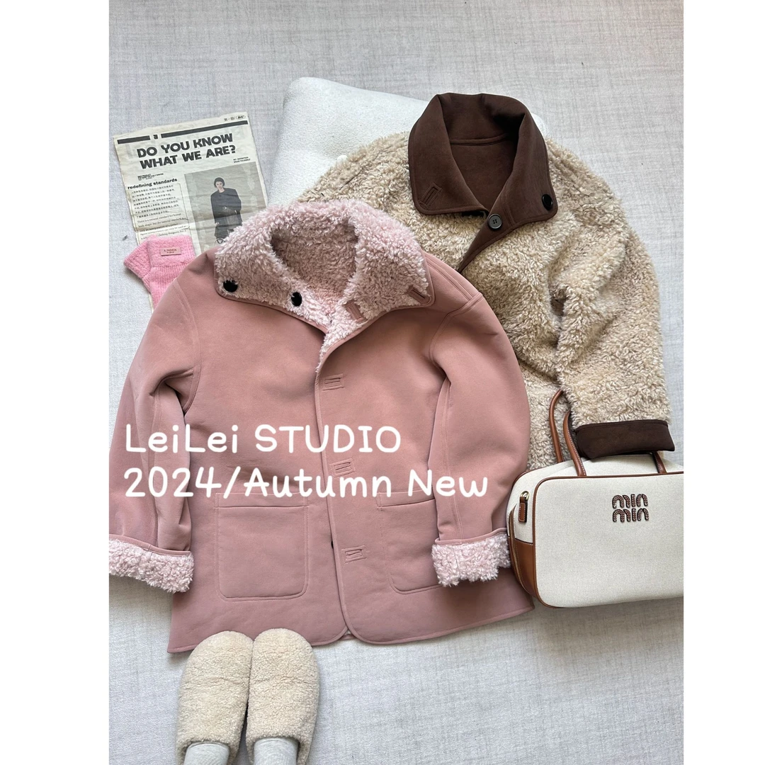 【陪你入冬！】设计感休闲百搭时尚冬季撞色双面可穿厚外套