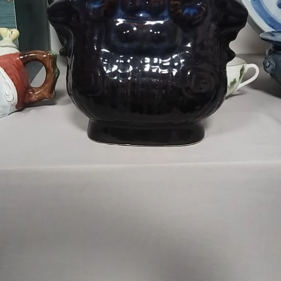 橙***0瓷片陶瓷花釉羊头樽