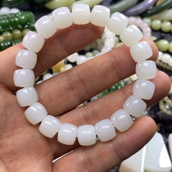 和田玉未镶嵌手链