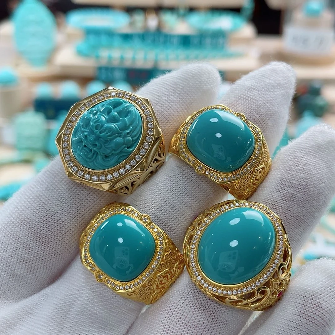 未镶嵌绿松石珠宝奇石