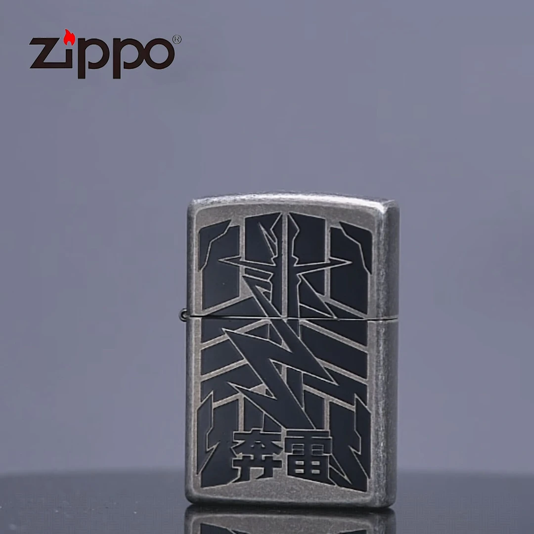 ZIPPO 打火机正品 常规古银奔雷DY9902GY 0074【大白专属】