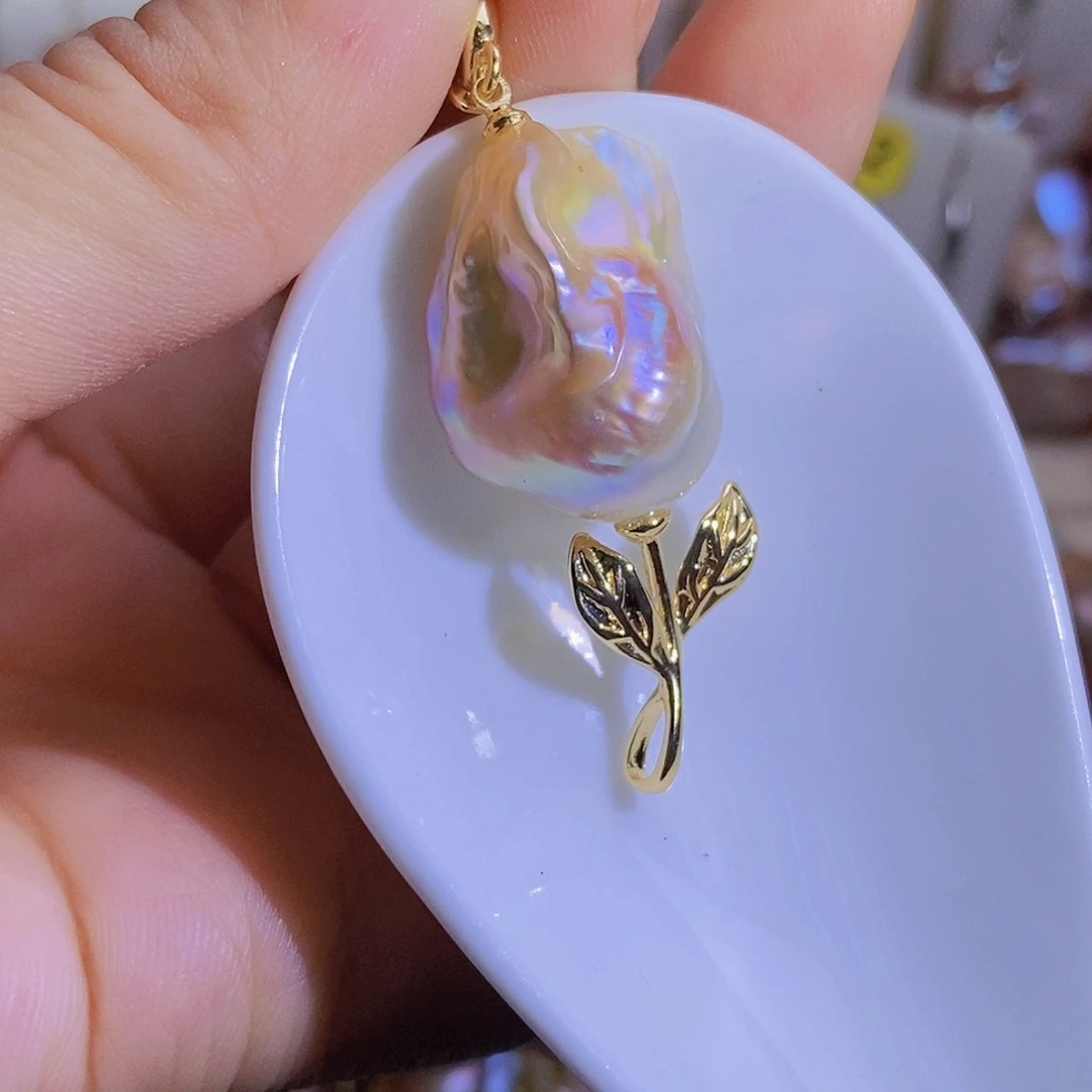 合金天然淡水珍珠（微瑕）淡水珍珠