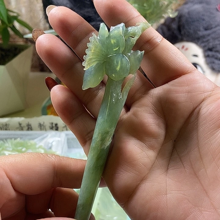 未镶嵌蛇纹石玉发饰