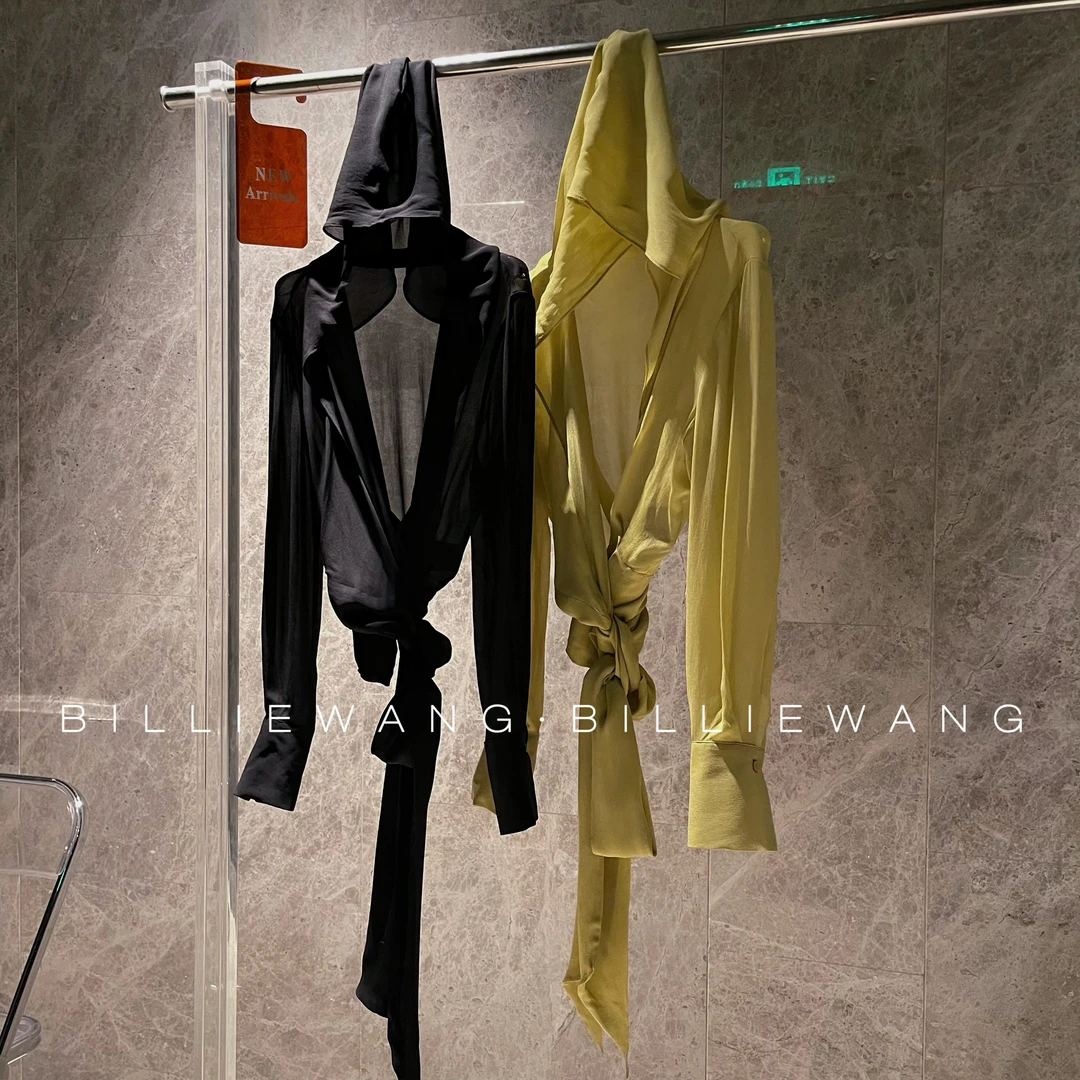 BW独立设计师高定系列｜沙丘｜经典返场连帽绑带纱上衣