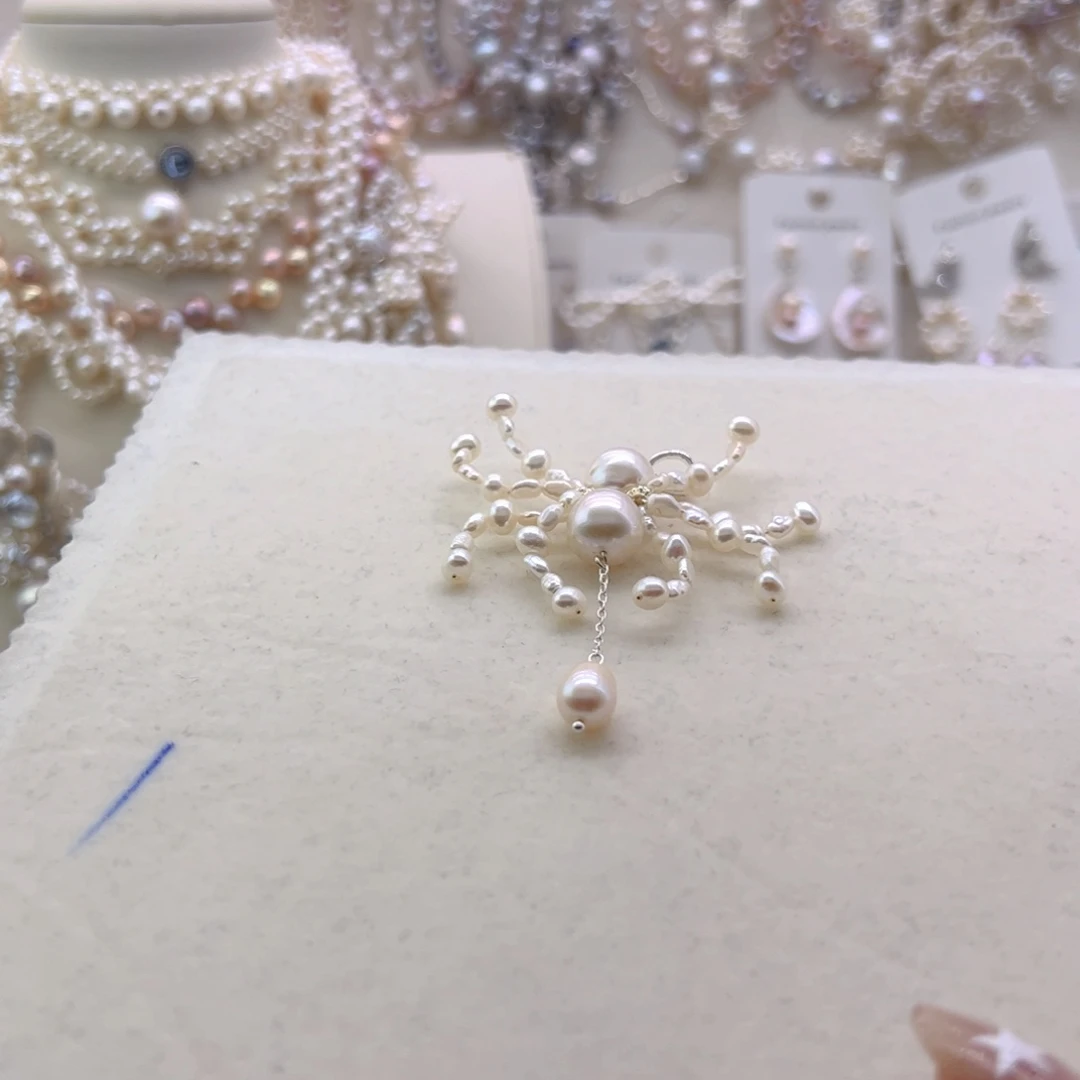 淡水珍珠未镶嵌耳环