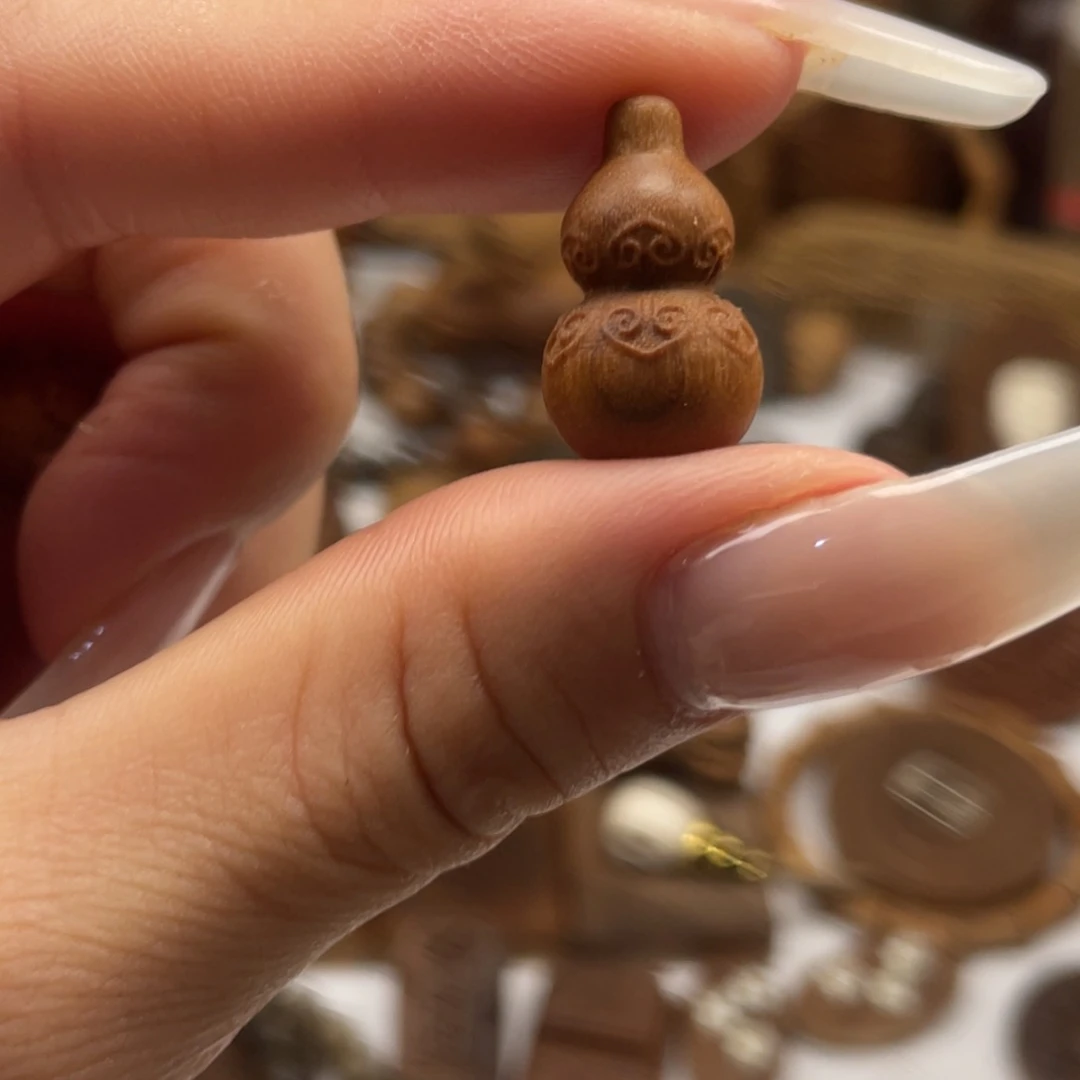 檀香木散珠爱心葫芦