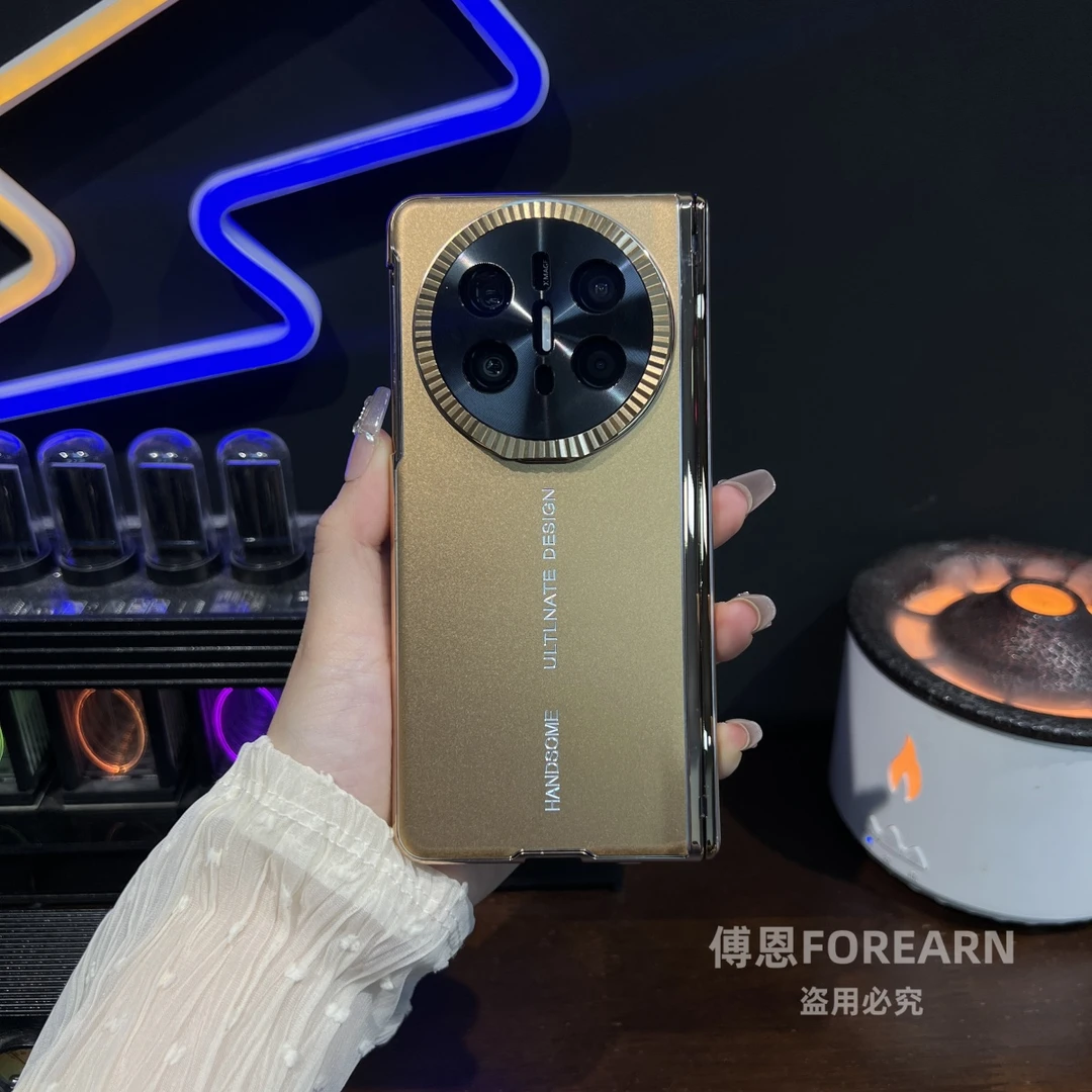 适用于华为matex6手机壳双中轴matex5折叠屏新款保护套x3支架创意