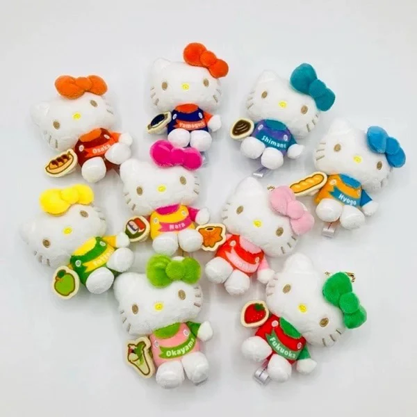 日版正品三丽鸥联名新干线限定hellokitty毛绒挂件盲盒
