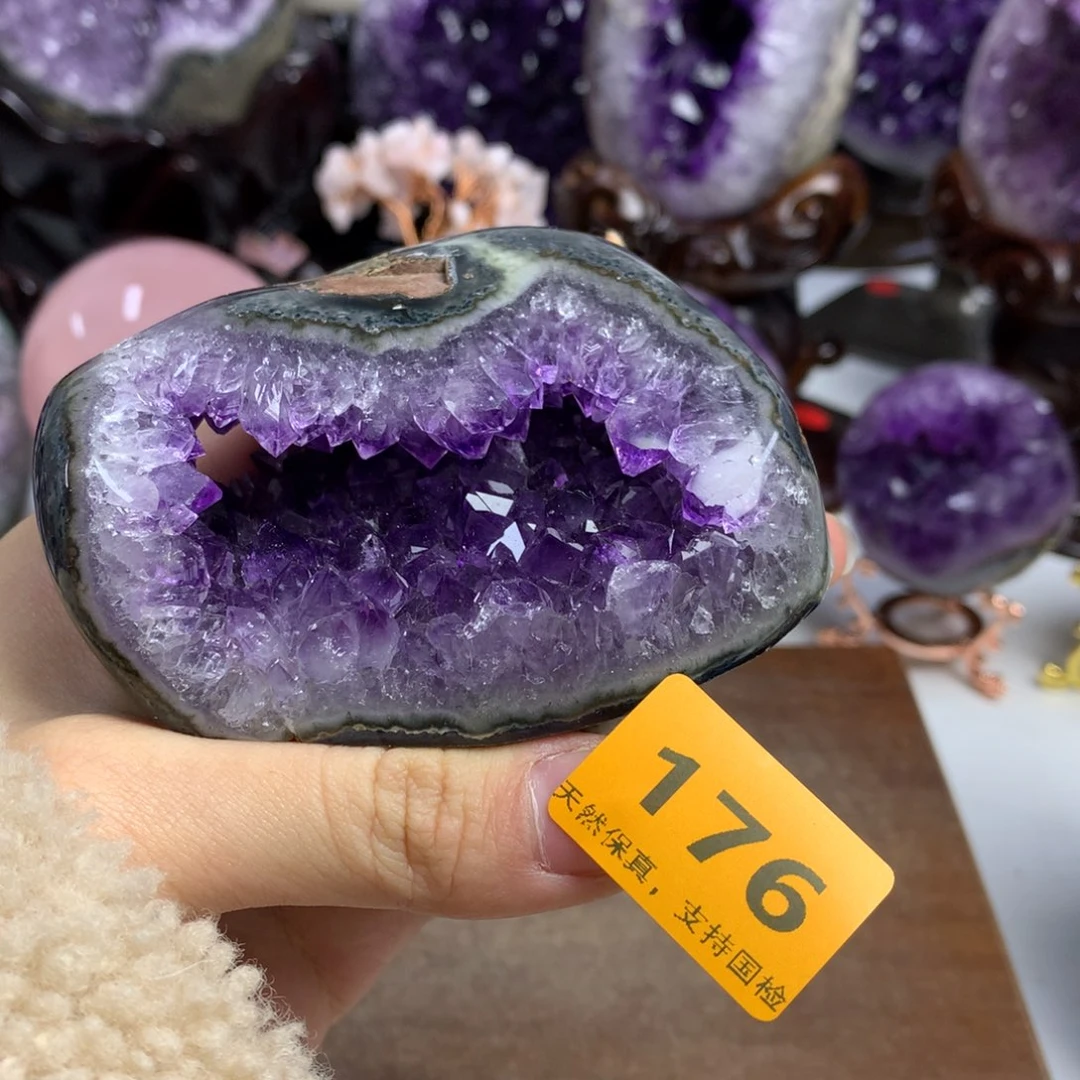 紫晶摆件未镶嵌紫晶