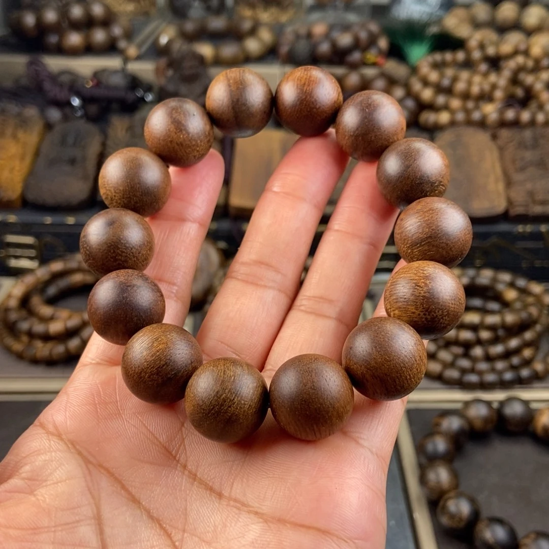沉香手串老*越南富森红土