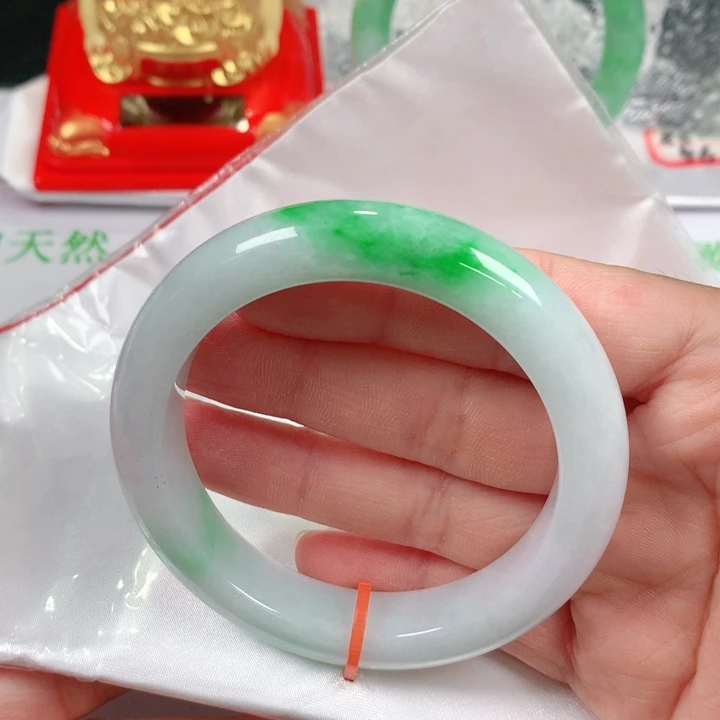 翡翠手镯未镶嵌   编号DH1227 正圈54 福利镯