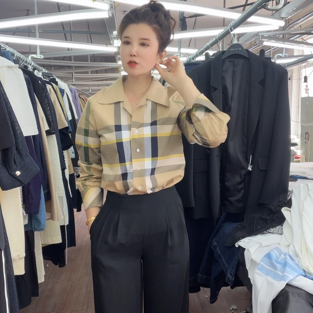 聚酯纤维1111111格子衬衫55