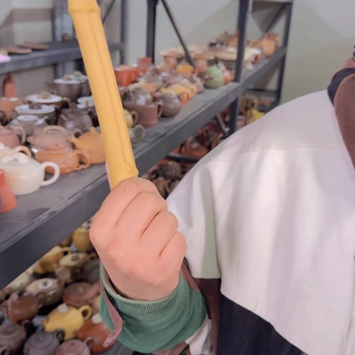 紫砂茶壶玉管微瑕