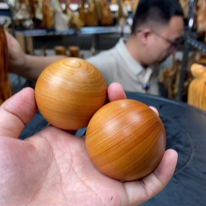 柏木（崖柏）手球一对5.0