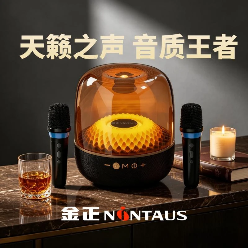 NINTAUS/金正琉璃9代(双麦版)无线蓝牙音响电脑氛围音响蓝牙音箱