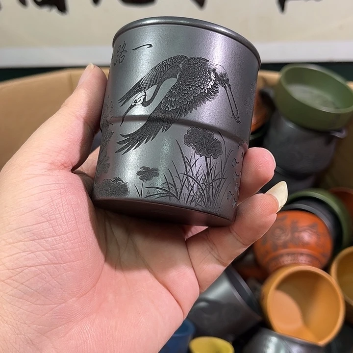 茶杯紫砂全手工紫砂主人杯