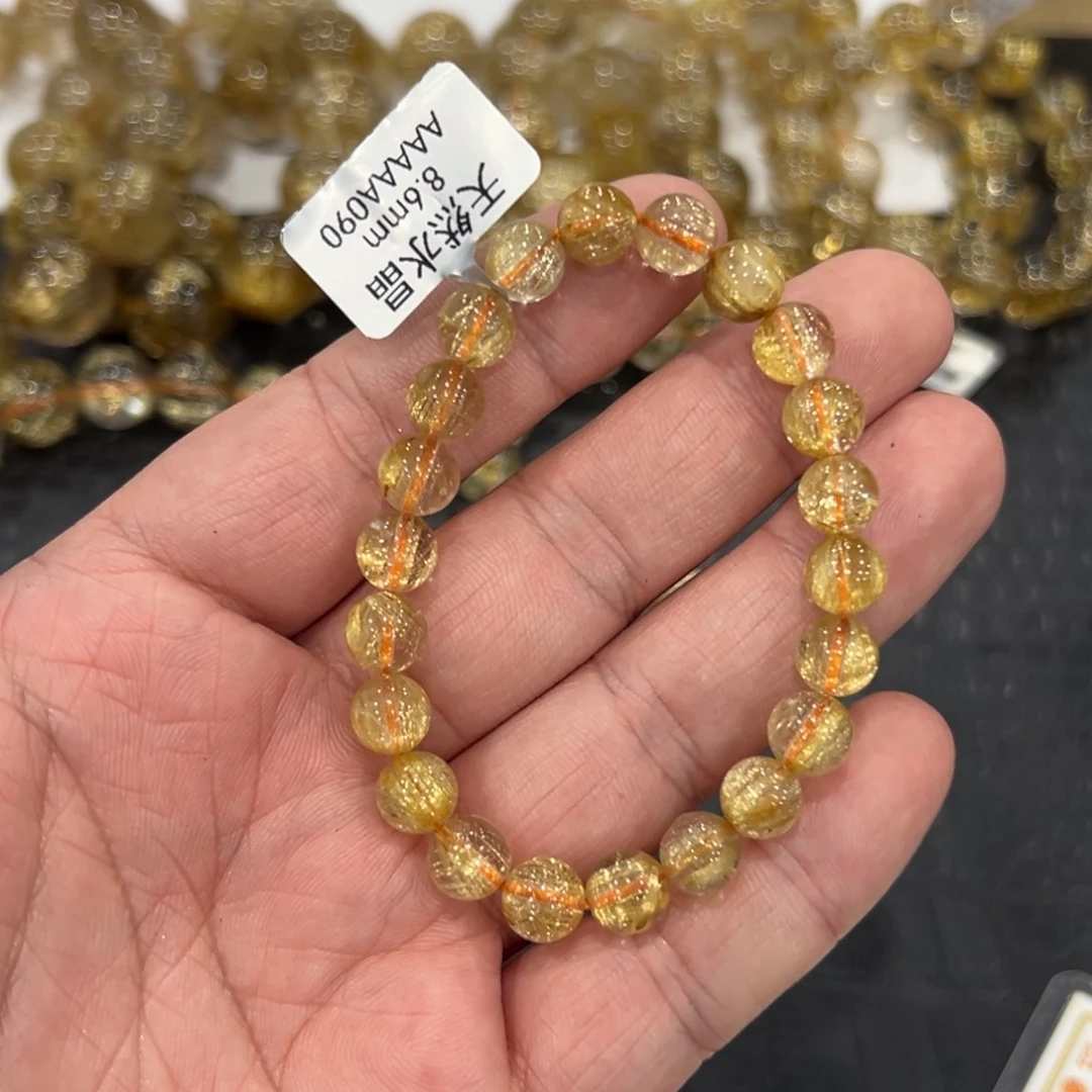 水晶手链未镶嵌aaaaa090钛晶