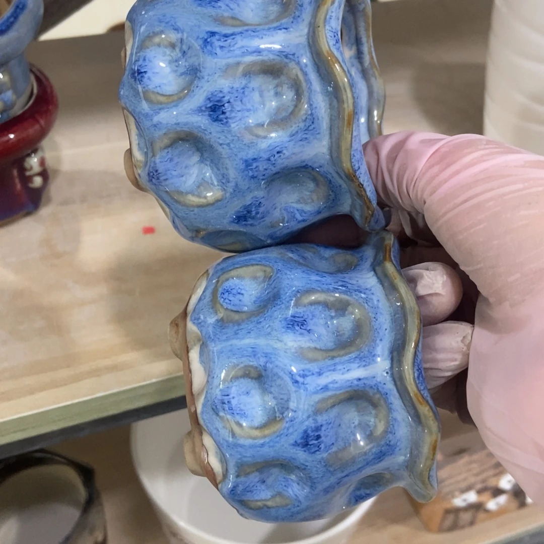 红陶高温陶瓷花盆