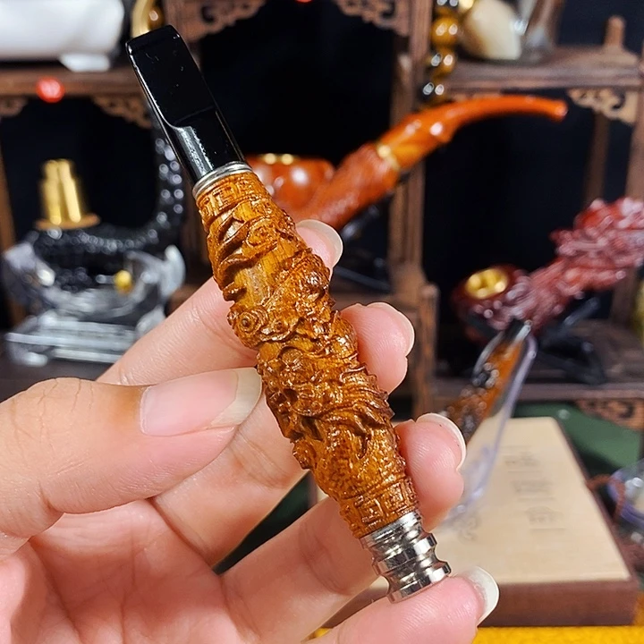 高端定制金丝楠烟嘴
