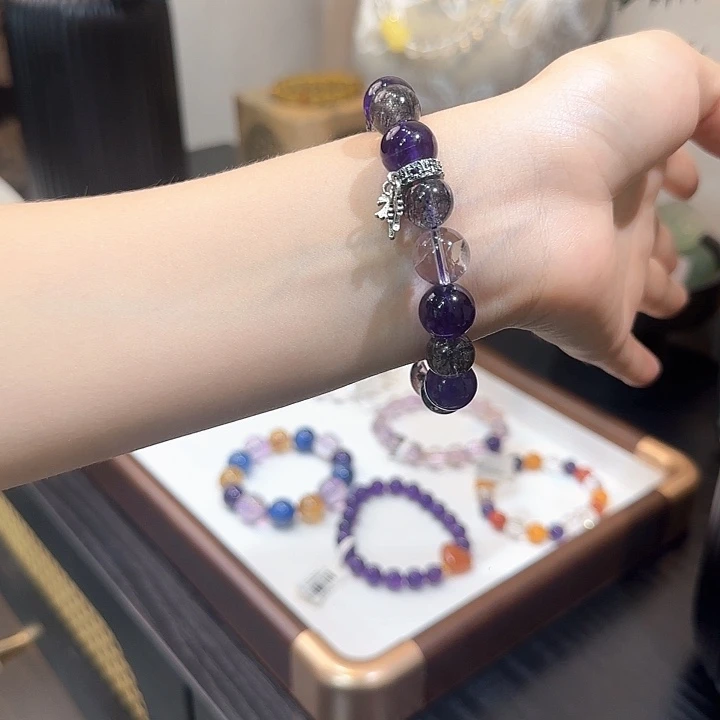 银S925镶嵌手链水晶A005