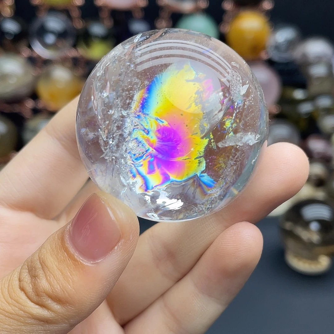 水晶珠宝半成品未镶嵌天然水晶44mm