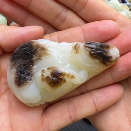 和田玉挂件未镶嵌独****3