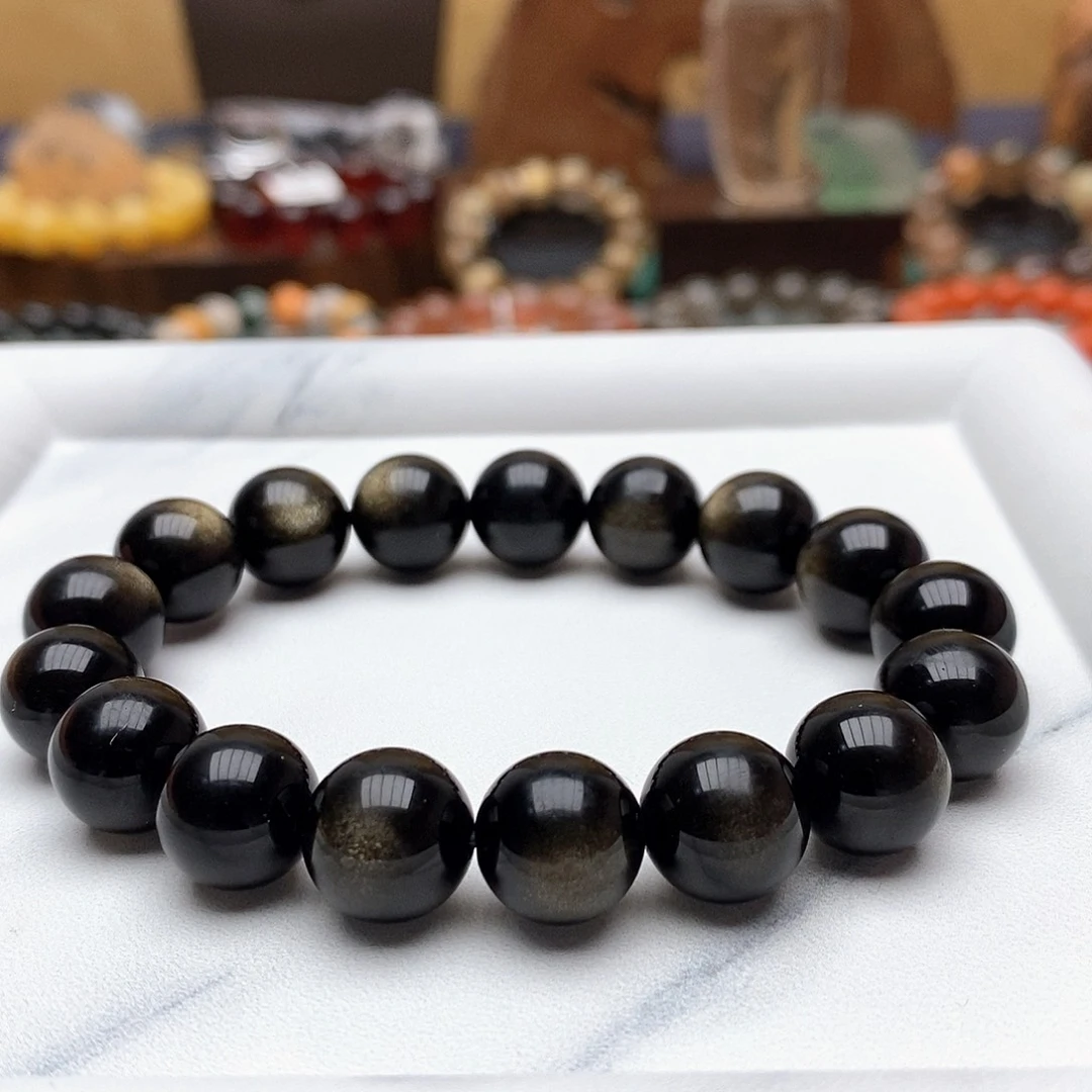 未镶嵌黑曜岩手链