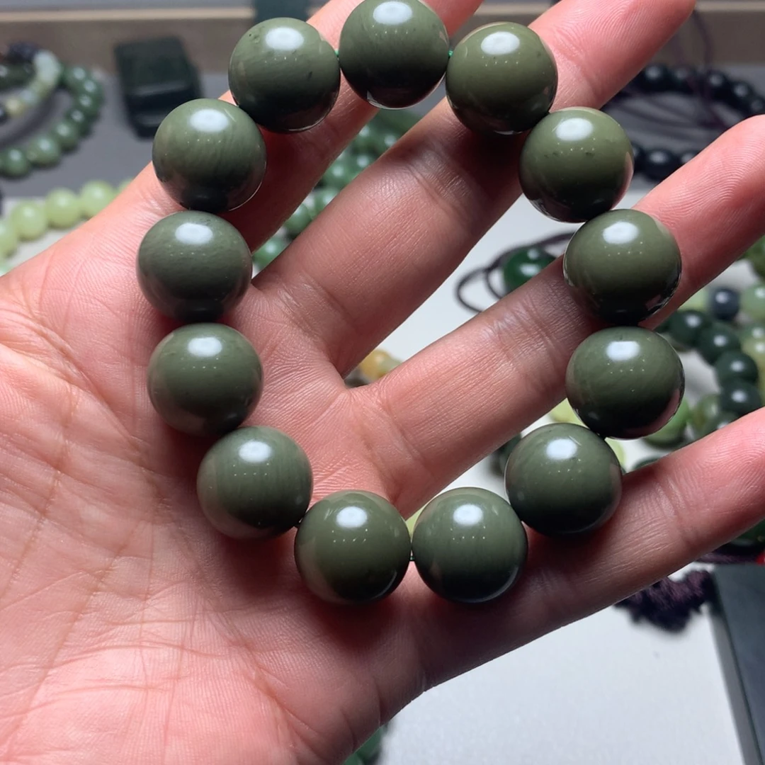 和田玉未镶嵌手链