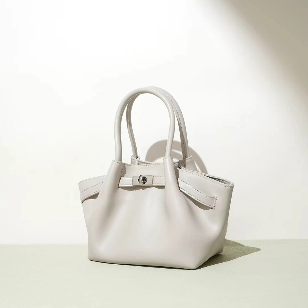 女包斜挎春夏款百搭多巴胺马卡龙色系字母袋简约轻奢时尚女士真皮