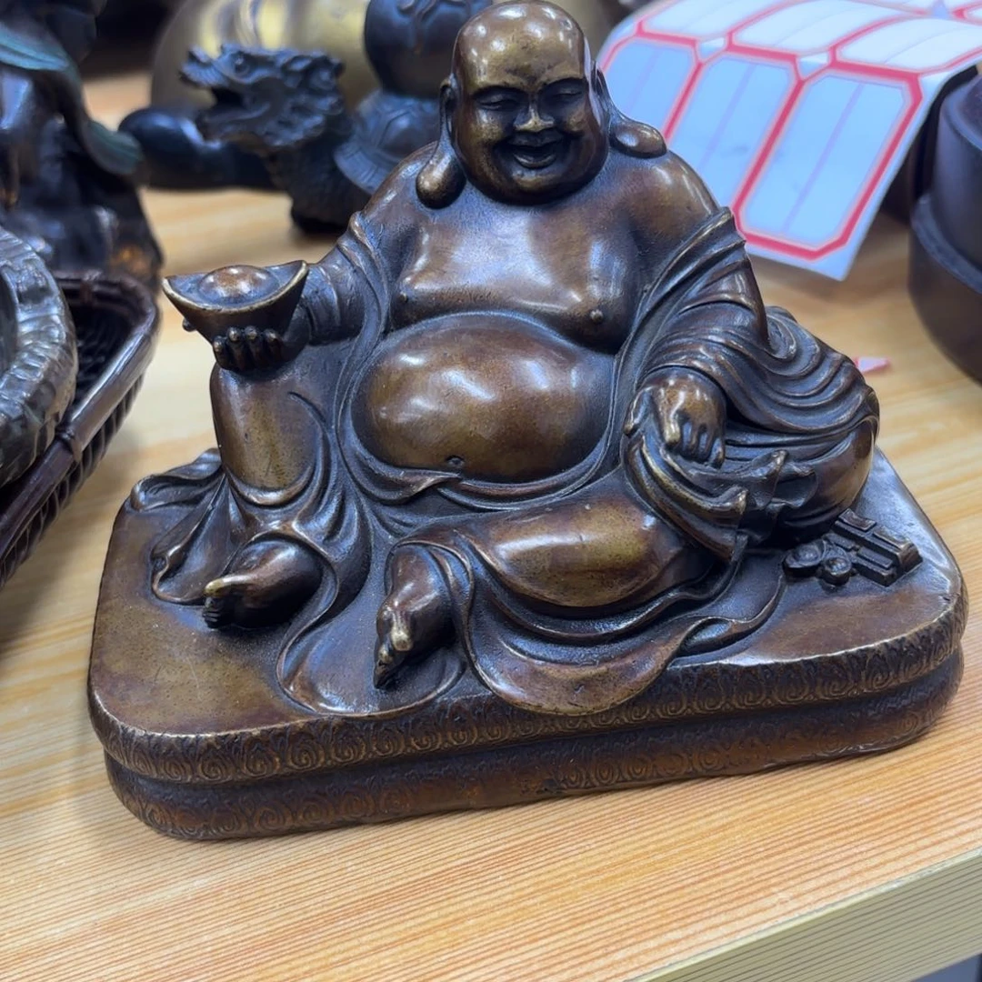 铜器精品弥勒佛捡漏特价