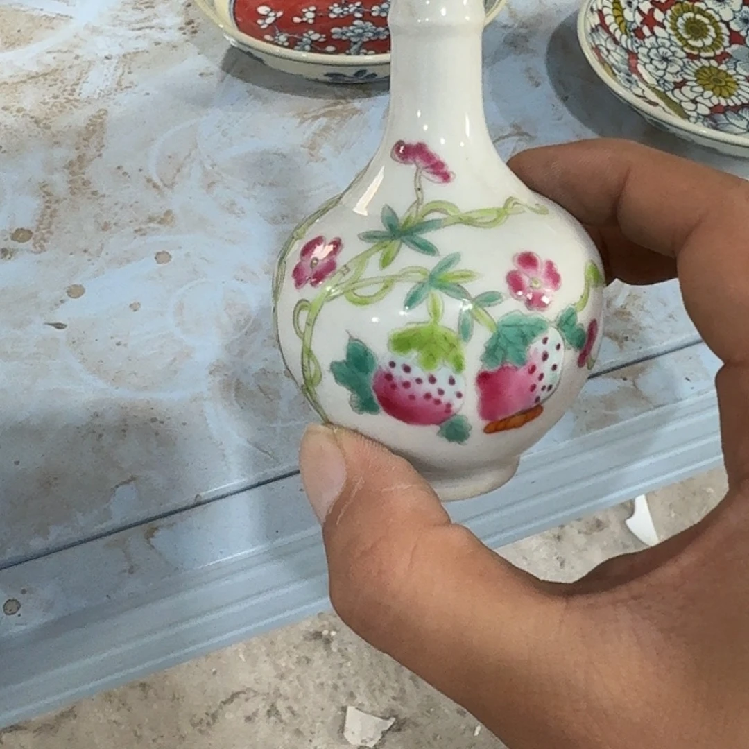 瓷片摆件手绘瓷器全部处理