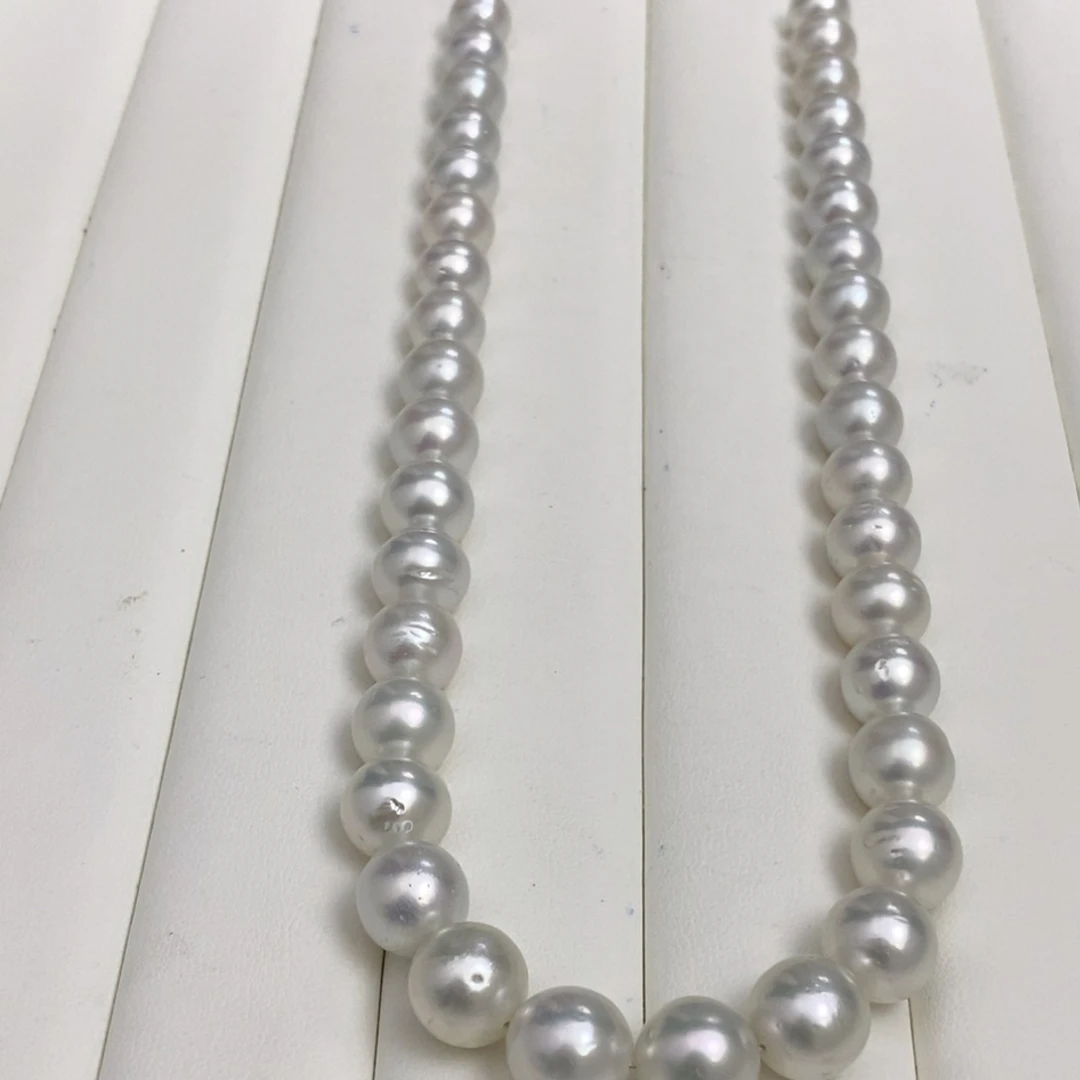 海水珍珠未镶嵌颈饰澳白项链9-12m m