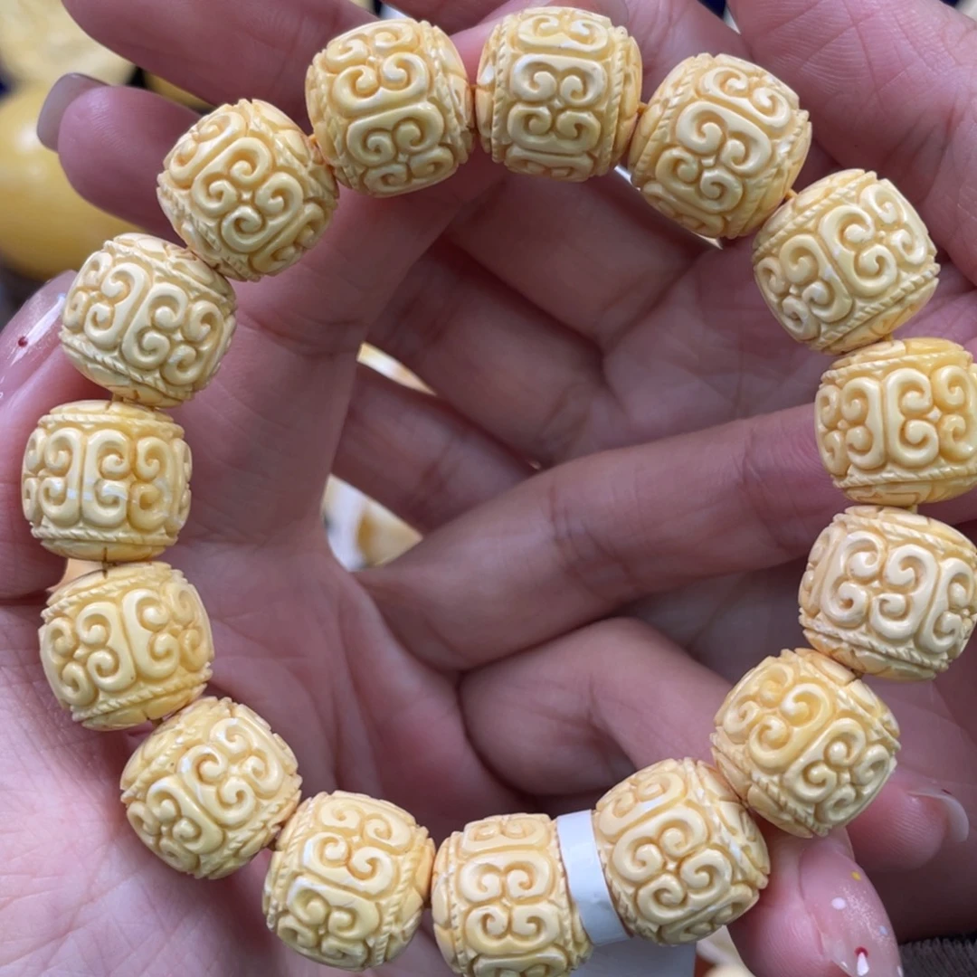 裸石蜜蜡未镶嵌琥珀蜜蜡手串卡14.5mm