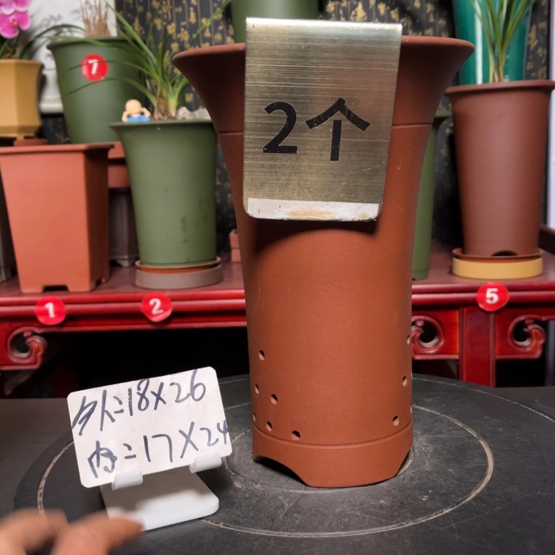 紫砂花盆紫砂花盆