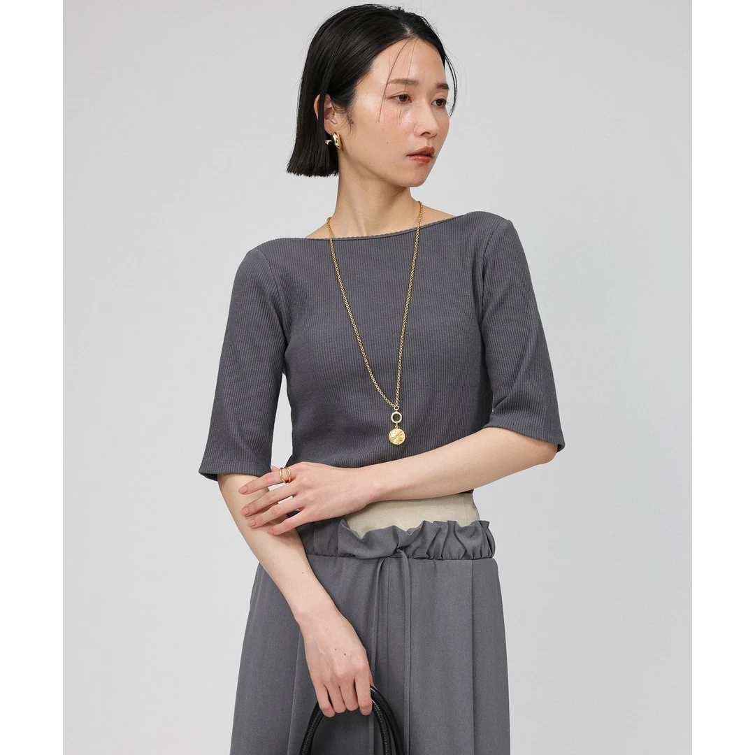 【六哥家】B 夏季新款 千金冷感宽松重工精致优雅气质五分袖上衣