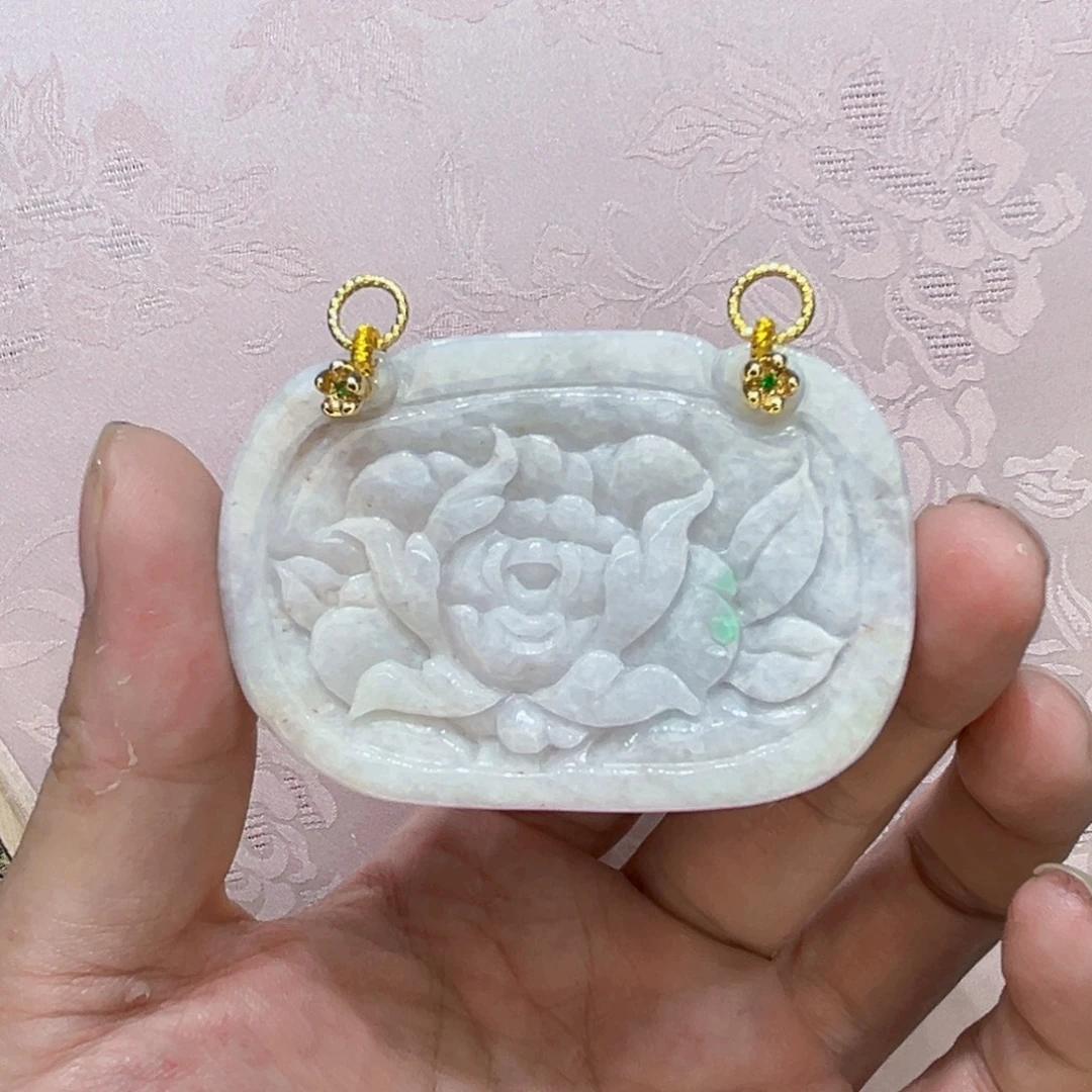 吊坠(不含链)合金翡翠代编织