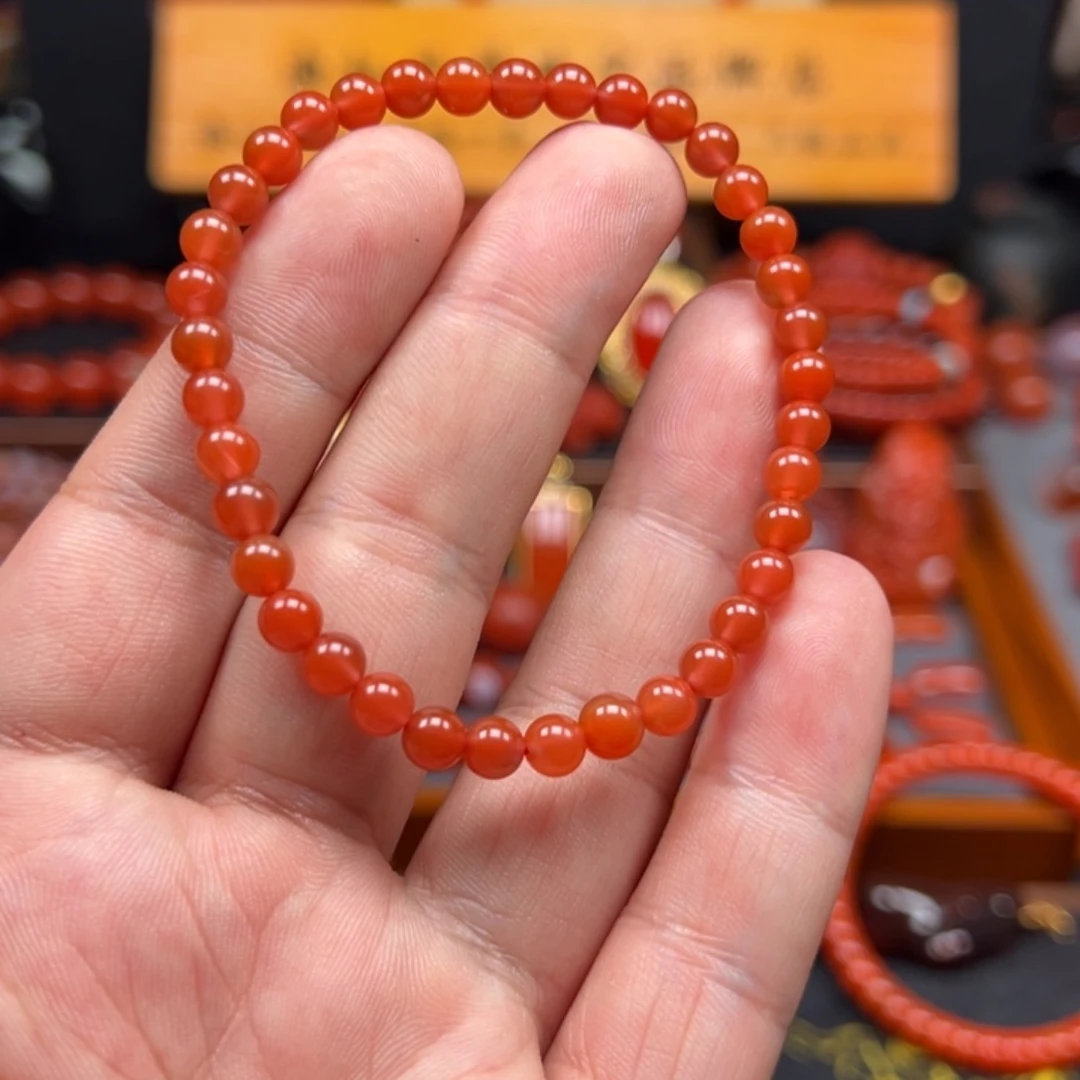 南红玛瑙未镶嵌手串
