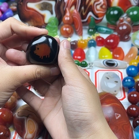 玛瑙/玉髓戒指未镶嵌