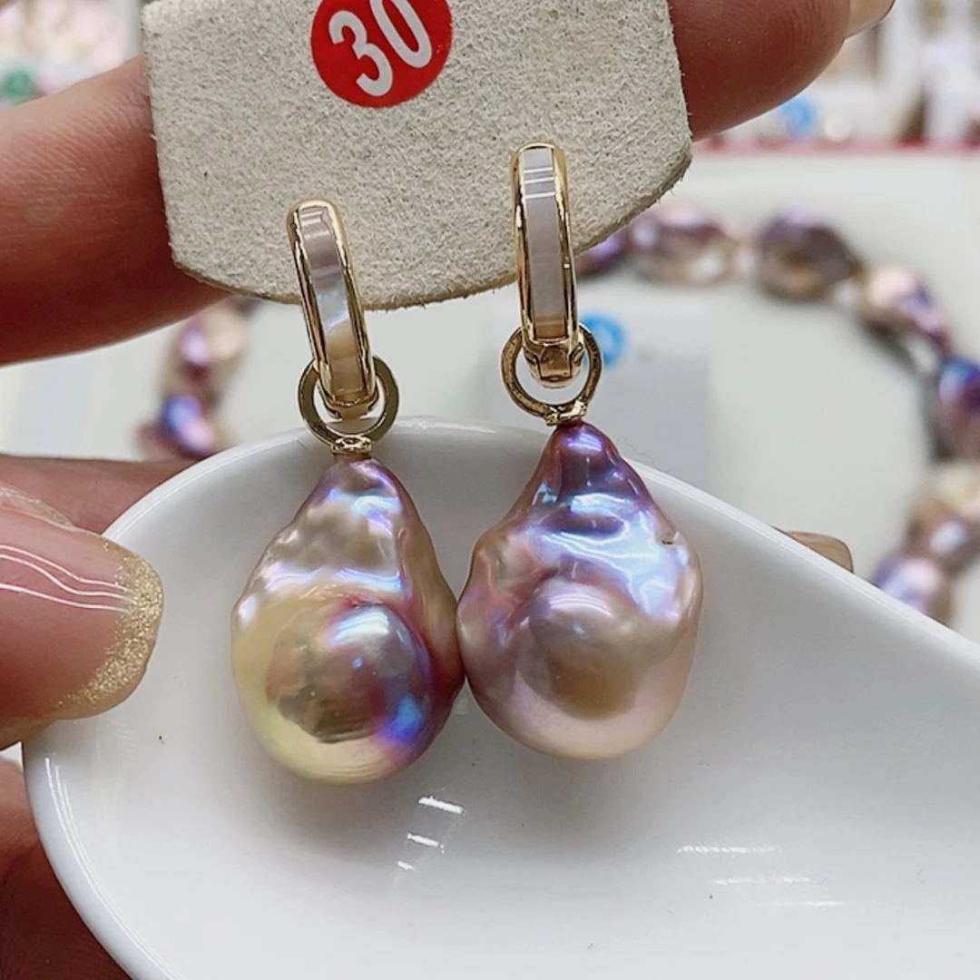 【闪购商品】淡水珍珠耳饰银S925镶嵌