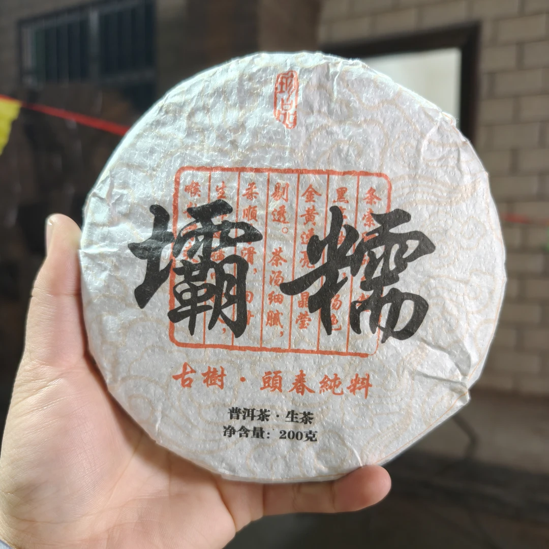 2023年坝糯古树春茶 200克饼 2月19【41号】