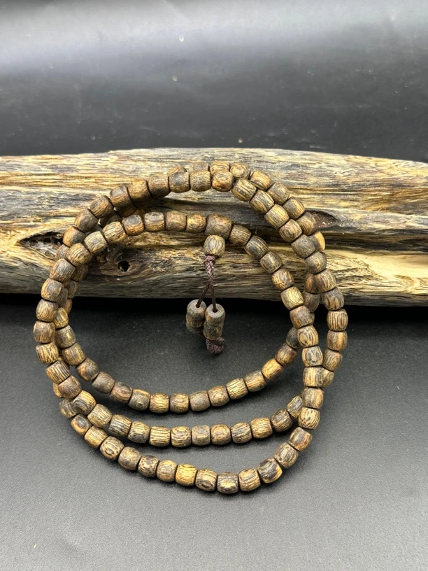 沉香5MM桶珠长串手串